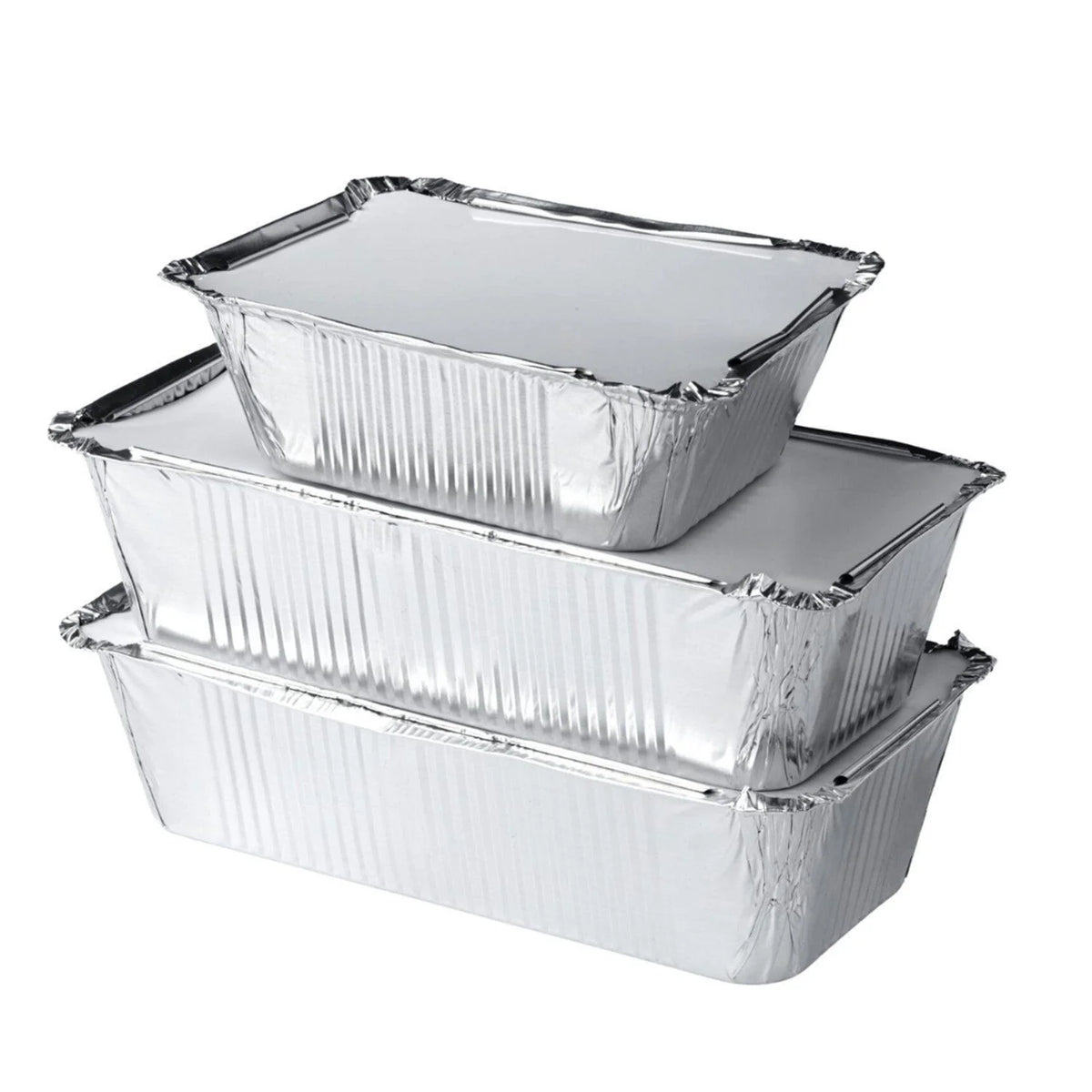 Aluminium Foil Container With Lid – Pack of 100
